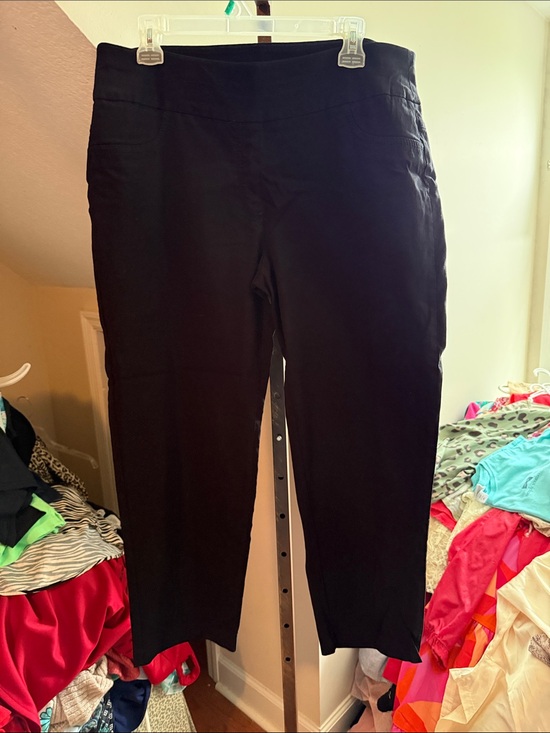 Ruby Rd. Pants - Ruby Rd. Black Cropped Stretch Pants